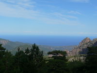 Korsika Col de Bavella eine wunderschne Aussicht
